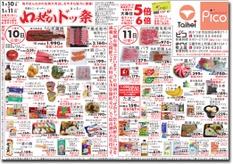 1月10日(土)～11日(日)のチラシ